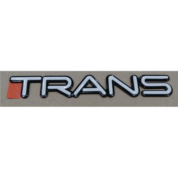Schriftzug "Trans" (weiss)